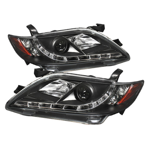 Spyder Toyota Camry 07-09 Projector Headlights DRL Black High H1 Low H7 PRO-YD-TCAM07-DRL-BK - 5039422