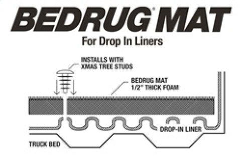 BedRug 15-23 Ford F-150 5ft 6in Bed Drop In Mat - BMQ15SCD