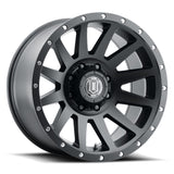 ICON Compression 20x10 8x170 -19mm Offset 4.75in BS 125mm Bore Satin Black Wheel - 2020108147SB