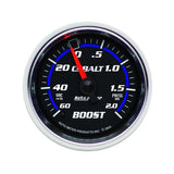 Autometer Cobalt 52mm 2 BAR Mechanical Boost Gauge - 6103-M