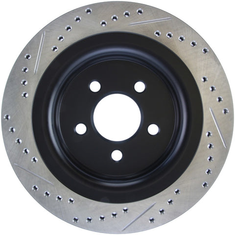 StopTech Slotted & Drilled Sport Brake Rotor - 2015 Ford Mustang GT - Rear Left - 127.61109L