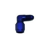 Nitrous Express 3AN Male x 90 -3 Female Swivel - Blue - 16196-90