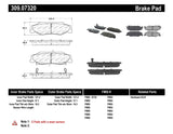 StopTech Performance 04-08 Cadillac XLR/XLR-V / 97-10 Chevrolet Corvette Rear Brake Pads - 309.07320