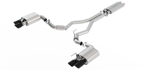 Borla 18-20 Ford Mustang GT 5.0L AT/MT ECE Approved Cat-Back Exhaust w/ Active Valve - 1014046BC