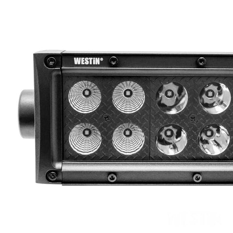 Westin B-FORCE LED Light Bar Double Row 12 inch Combo w/3W Cree - Black - 09-12212-24C