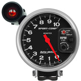 Autometer Sport-Comp 5 inch 10K RPM Shift Light Tach - 3904