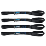 Mishimoto Medium-Duty Ratchet Tie-Down Kit (4-Pack) Black - BNRTC-TDMD-4BK