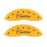 MGP 4 Caliper Covers Engraved Front Cadillac Rear SRX Yellow Finish Black Char 2010 Cadillac SRX - 35003SSRXYL