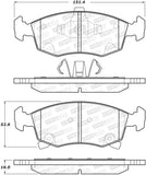 StopTech Street Brake Pads - Front - 308.15680