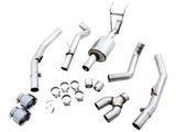 AWE Tuning 09-18 RAM 1500 5.7L (w/Cutouts) 0FG Dual Rear Exit Cat-Back Exhaust - Chrome Silver Tips - 3015-32002