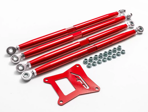 Agency Power 17-21 Polaris RZR 1000 XP Turbo Red Adjustable Rear Arms - AP-RZR-202-R