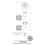 Spectre Plenum Kit Low w/Driver Side 45/90 Degree Tube - 752