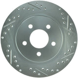 StopTech Select Sport 05-10 Ford Mustang GT Slotted and Drilled Rear Left Rotor - 227.61087L