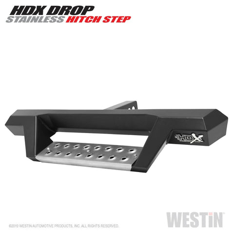 Westin HDX Stainless Drop Hitch Step 34in Step 2in Receiver - Textured Black - 56-100152