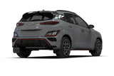 Rally Armor 2022 Hyundai Kona N Black UR Mud Flap w/ Grey Logo - MF83-UR-BLK-GRY