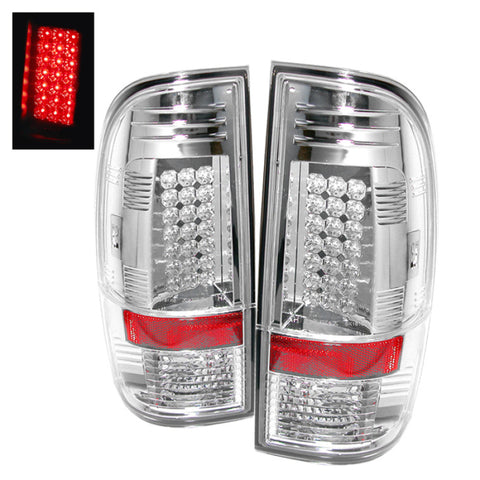 Spyder Ford Super Duty 08-15 LED Tail Lights Chrome ALT-YD-FS07-LED-C - 5003904