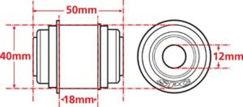 SPC Performance X Axis Sealed Flex Joint for Mustang Cobra - 15645