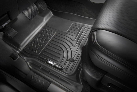 Husky Liners 09-14 Chevy Traverse/07-14 GMC Acadia Weatherbeater Black 2nd Seat Floor Liners - 19211