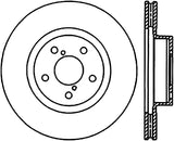 StopTech Power Slot 13 BRZ/90-05 Legacy Sedan / 05-06 Saab 9-2X Front Right Slotted CRYO-STOP Rotor - 126.47012CSR