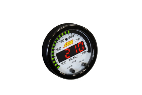 AEM X-Series Temperature 100-300F Gauge Kit (ONLY Black Bezel and Water Temp. Faceplate) - 30-0302