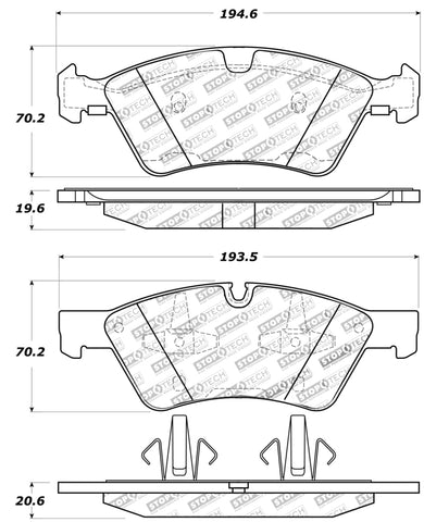 StopTech Performance Brake Pads - 309.11230