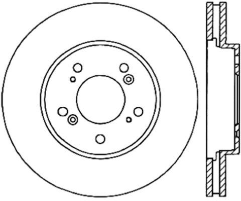 StopTech Power Slot 05-10 Honda Odyssey Front Left Slotted CRYO Rotor - 126.40064CSL