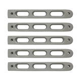 DV8 Offroad 2007-2018 Jeep JK Silver Slot Style Door Handle Inserts - Set Of 5 - D-JP-190026-AL-5