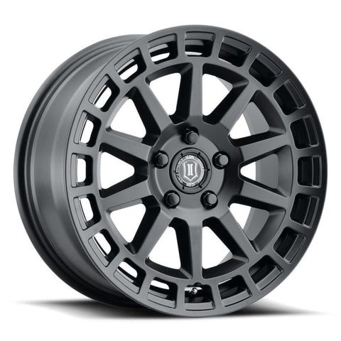 ICON Journey 17x8 5x4.5 38mm Offset 6in BS Satin Black Wheel - 7117806560SB