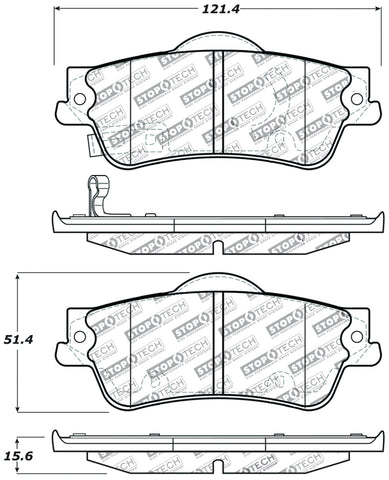 StopTech Performance Brake Pads - 309.13520