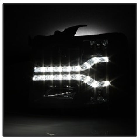 Spyder Chevy Silverado 1500 07-13 V2 Projector Headlights - LED DRL - Black PRO-YD-CS07V2-DRL-BK - 5083524