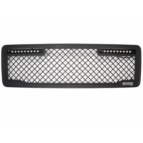 Putco 13-14 Ford F-150 - Lighted (w/ 10in Luminix Light Bar) Lighted Boss Grille - 270541BL