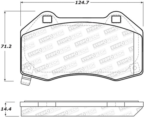 StopTech Street Performance Front Brake Pads 05-08 Renault Megane w/ Brembo Front Calipers - 308.13790