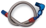 Edelbrock Fuel Line Braided Stainless for BBC ( Use w/ 8134 ) - 8124