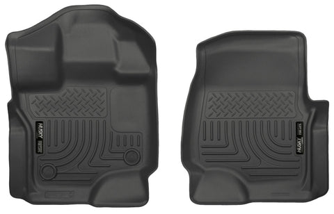 Husky Liners 15-23 Ford F-150 Super/Super Crew Cab WeatherBeater Black Front Floor Liners - 18361