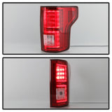 Spyder 18-19 Ford F-150 (w/o Blind Spot Sensor) LED Tail Lights - Red Clear (ALT-YD-FF15018-LED-RC) - 5085764