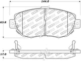 StopTech Street Touring 00-05 Lexus IS 250/300/350 Front Brake Pads - 308.06190