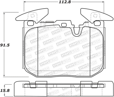 StopTech Performance 14-18 BMW i8 Sport Performance Front Brake Pads - 309.16091