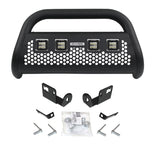 Go Rhino RC2 LR  Bull Bar w/ 4 Go Rhino Branded 3in. Cube Lights - 3in - Central Mount - Black - 55534LT