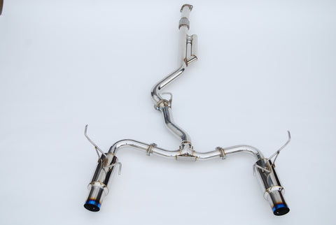 Invidia 2022+ Subaru WRX N1 Twin Outlet Single Layer Tip Cat-Back Exhaust - HS22WRXGTT