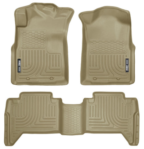 Husky Liners 05-13 Toyota Tacoma WeatherBeater Combo Tan Floor Liners - 98953