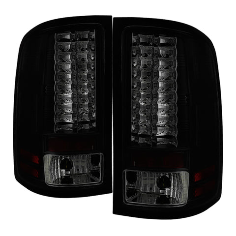 Spyder GMC Sierra 07-13 (Not 3500 Dually 4 Rear Wheels)LED Tail Lights Blk Smke ALT-YD-GS07-LED-BSM - 5078186