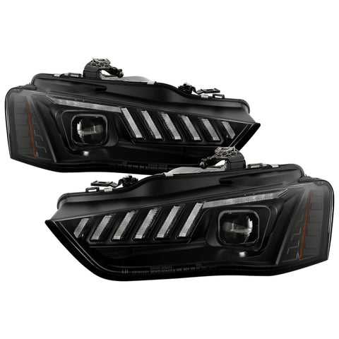 Spyder 13-16 Audi A4/S4 HID Model Only Projector Headlights - Black PRO-YD-AA413HIDSI-BK - 5088338