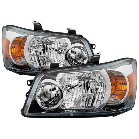 Xtune Toyota Highlander 04-06 (Non Hybrid Models) OEM Style Headlights Chrome HD-JH-THIGH04-AM-C - 9039157