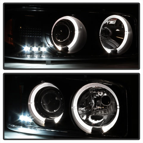 Spyder GMC Sierra 1500/2500 99-06 Projector Headlights LED Halo LED Blk Smke PRO-YD-CDE00-HL-BSM - 5078292