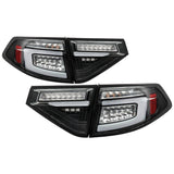 Spyder 08-14 Subara Impreza WRX Hatchback LED Tail Lights Seq Signal Black ALT-YD-SI085D-SEQ-BK - 5086730