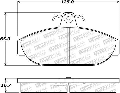 StopTech Street Brake Pads - Front - 308.05650