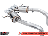 AWE Tuning 14-19 Chevy Corvette C7 Z06/ZR1 (w/o AFM) Touring Edition Axle-Back Exhaust w/Chrome Tips - 3015-42133