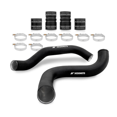 Mishimoto 99-03 Ford 7.3L Powerstroke PSD Intercooler Pipe/Boot Kit - Wrinkle Black - MMICP-F2D-99KWBK