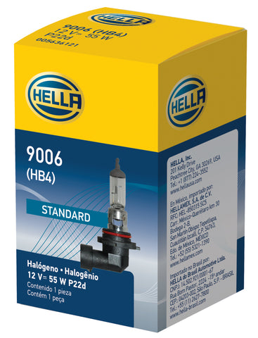 Hella 9006 12V 55W Halogen Bulb - 9006