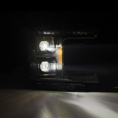 AlphaRex 18-20 Ford F-150 (Req. Conv F150 w/Stock LED) LUXX LED Proj HL Blk Actv Lgt Seq Sig SB DRL - 880250